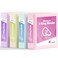SUNEE 3 Ring Binder 2 Inch Clear View Binder Three Ring PVCFree Fit 85x11 Inches for School or Office Supplies Assorted Pastel 4 Pack