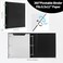 Tashkummy 360 Degree Pivotable Binder Upgraded 3 Ring Binder 1 inch 4 Pack Flexible Binders 3 Ring Foldable Three Ring Binders Black White Blue Red