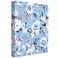 WAVEYU Cute 3 Ring Binder 1Inch Round Ring with Floral Interior Pockets for Organization Fits 175 Sheets of 85x11 Paper for Organizing Projects Presentations Interview Recipe Blue 1Pack