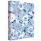 WAVEYU Cute 3 Ring Binder 1Inch Round Ring with Floral Interior Pockets for Organization Fits 175 Sheets of 85x11 Paper for Organizing Projects Presentations Interview Recipe Blue 1Pack