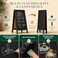 4 THOUGHT AFrame DoubleSided Magnetic Chalkboard 40x20 Solid Pine Wood Freestanding Sandwich Board for Restaurants Cafes Weddings Black