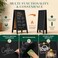 4 THOUGHT AFrame DoubleSided Magnetic Chalkboard 40x20 Solid Pine Wood Freestanding Sandwich Board for Restaurants Cafes Weddings Black