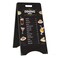 TONICE AFrame Chalkboard Sign Large 15 x 30 Sandwich Chalkboard Double Sided Sidewalk Signs Outdoor Foldable Blackboard Menu Display for Weddings Restaurant Business