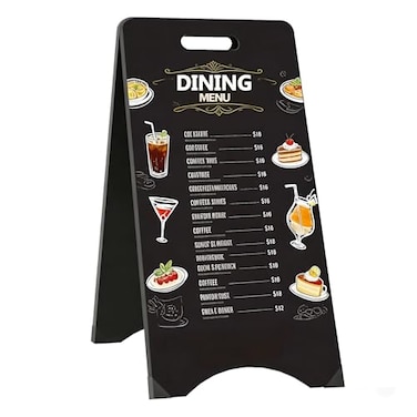 TONICE AFrame Chalkboard Sign Large 15 x 30 Sandwich Chalkboard Double Sided Sidewalk Signs Outdoor Foldable Blackboard Menu Display for Weddings Restaurant Business
