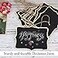 Canitor 10 Pack Black Hanging Chalkboard Sign Small Mini Erasable Wooden Rectangle Chalkboards