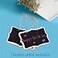 Canitor 10 Pack Black Hanging Chalkboard Sign Small Mini Erasable Wooden Rectangle Chalkboards