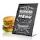 IRICUS Mini Tabletop Chalkboard Sign A5 Menu Chalkboard Stand for Wedding Table 8x Tabletop Chalkboard Signs for Tables with Stand Event Place Cards Table Chalkboard Signs with Stand Up Chalkboard