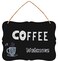 Onlykangfly Wood Chalkboard Double Sided Erasable ChalkboardSigns Message Board Message Memo Display 10x8 Inches with Jute Hanging StringWall Decoration 1