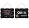 Onlykangfly Wood Chalkboard Double Sided Erasable ChalkboardSigns Message Board Message Memo Display 10x8 Inches with Jute Hanging StringWall Decoration 2
