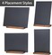YEEON 3 Pack 87x12 in Desktop Small Chalkboard Sign with Wood Base
