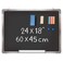 Navy Penguin Chalkboard Set Framed Black Board 24 x 18 inch with 1 Magnetic Eraser 14 Chalk Sticks 7 Colors and 2 Magnets Wall Hanging Blackboard with Frame for Home Kitchen and Office 24x18