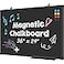 Lockways Magnetic Chalkboard 36 x 24 Inches Aluminum Frame Large Blackboard Hanging Chalk Board Wall Decor for Restaurant Menu School Office and Home