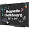 Lockways Magnetic Chalkboard 36 x 24 Inches Aluminum Frame Large Blackboard Hanging Chalk Board Wall Decor for Restaurant Menu School Office and Home