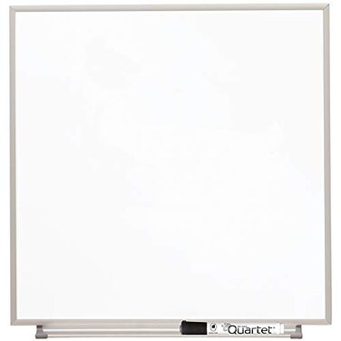 Quartet Matrix Modular Magnetic Whiteboard 23 x 23 Includes Tray and Marker Silver Aluminum Frame M2323