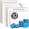 Scribbledo SCRIBBLEDO 10 Pack Dry Erase Multiplication Chart White Board 9 x 12 Multiplication Table l Double Sided Times Table Math Manipulatives Whiteboard for Kids Students Classroom 10 Erasers Inc