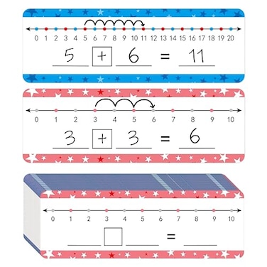 WEIZHEN 26 Pack Dry Erase Number Line Board Card 4x12 Inch Double Sided Writable and Erasable Board Featuring 010 On One Side 020 On The Other Side Classroom Must Have Boards for Student