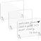 Gersoniel 3 Pack Acrylic Dry Erase Board and Marker Glass Alternative Shatterproof Clear Memo Tablet Desktop Display Frameless Small Writing Whiteboard with Stand for School Office Home787 x 1181 Inch