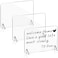 Gersoniel 3 Pack Acrylic Dry Erase Board and Marker Glass Alternative Shatterproof Clear Memo Tablet Desktop Display Frameless Small Writing Whiteboard with Stand for School Office Home787 x 1181 Inch