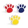 OPTSPTOY 3PCS Magnetic Dry Erasers Mini Footprint Whiteboard Eraser Thick Felt Bottom Surface Glass Blackboard Duster Animal Pattern Wiper for Classroom Home Office Chalkboard Cleaner BlueRedYellow