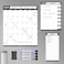 ALEZEL Magnetic Dry Erase Calendar for Refrigerator Vertical Calendar Whiteboard for Fridge Includes Magnetic Monthly Calendar Weekly Dry Erase Board List Board 4 Markers Eraser