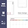 ALEZEL Magnetic Fridge Calendar Whiteboard Dry Erase Calendar Set for Refrigerator Vertical Monthly Weekly Fridge Calendar with 1 List White Board 4 Markers Eraser