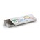 Audio-Visual Direct AudioVisual Direct White Glass Dry Erase Desktop Organizer Storage Notepad Whiteboard