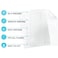 T&W SAME Clear Dry Erase Board PaperWhiteboard for FridgeClear Contact Paper Sheets for WallAdhesive Dry Erase Board Sticker for DeskRefrigeratorOfficeClassroomWallpaper582X827X6 Pcs