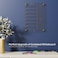 YEOUX Clear Glass Weekly Dry Erase Calendar Menu NonMagnetic Whiteboard for Wall Meal Plan Grocery List White Board for Kitchen 15x11 7 Days Home Planner 4 Wet Erase Markers Included Yeoux