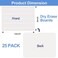 HOLYDE Dry Erase Boards 25 Pack Double Sided Small Whiteboards with Lines for Kids Students Teacher Classroom Pack 9x12 Mini Individual White Boards Lined for Writing Math English Practice