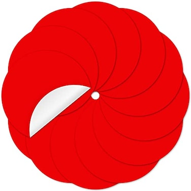 Kalkehay Dry Erase Circle Dots 12 Pack Whiteboard Table Stickers Removable Wall Decals Spots for Home School Classroom Desks Teachers Red