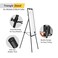 maxtek Easel Whiteboard Black Magnetic Portable Dry Erase 40 x 28 Tripod Height Adjustable Flipchart Easel Stand White Board for Office