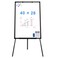maxtek Easel Whiteboard Black Magnetic Portable Dry Erase 40 x 28 Tripod Height Adjustable Flipchart Easel Stand White Board for Office