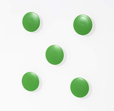 Audio-Visual Direct High Powered Magnets for Glass DryErase Boards Set of 5 Green