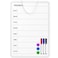 MaxGear Weekly Dry Erase Calendar Board for Wall 11 x 17 Inch DoubleSided Magnetic Whiteboard Weekly Planner on One Side and Blank Whiteboard on the Other Includes 3 Color Markers and Magnets