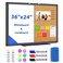 maxtek Combination Board 36 x 24 Magnetic Whiteboard Cork Board Dry Erase Board Bulletin Combo Board for Home Office Classroom 3 x 2 Wall Mounted Memo Message Board
