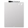 Quartet Magnetic DryErase Frameless Whiteboard Melamine 8 12 x 11 Silver