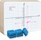 Scribbledo 5 Pack Dry Erase XY Axis Coordinate Plane Graph Lap Boards 9 X 12 for Student Teachers and Classroom Use Math White Board Double Sided White Boards with 5 Erasers Included
