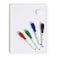 U Brands Contempo Magnetic Small Whiteboard 85 x 11 White Modern Frame Mini White Board for Students Fridge and Locker Dry Erase Board Includes 4 Markers Magnet