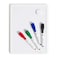 U Brands Contempo Magnetic Small Whiteboard 85 x 11 White Modern Frame Mini White Board for Students Fridge and Locker Dry Erase Board Includes 4 Markers Magnet