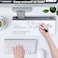 Varhomax Glass Desk Whiteboard with Storage Desktop Organizer todo List Memo Notepad Dry Erase White Board for Home Office and School Supplies Gray