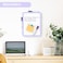 VUSIGN Small White Board Dry Erase 85 x 11 Magnetic Dry Erase Board Mini Whiteboard with Markers for Fridge Wall Locker Purple