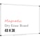 X Board XBoard Magnetic Whiteboard 48 x 36 White Board 4 x 3 Dry Erase Board with Detachable Marker Tray