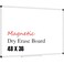 X Board XBoard Magnetic Whiteboard 48 x 36 White Board 4 x 3 Dry Erase Board with Detachable Marker Tray