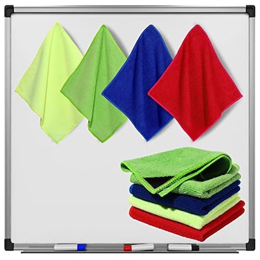 Zopeal 8 Packs Dry Erase Board Cleaning Cloth Microfiber Eraser Magnetic Whiteboard Eraser Washable for Whiteboard Dry Erase Cloth for Home and Office 10 x 9 25Multi Colors