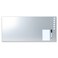 MMF Industries STEELMASTER by BankSupplies Magnetic Bulletin Board 30 x 14 Inches Silver Includes 6 Magnets 4 x 6 Dry Erase Board Dry Erase Marker Scratch Resistant Finish Horizontal Vertical Display