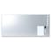 MMF Industries STEELMASTER by BankSupplies Magnetic Bulletin Board 30 x 14 Inches Silver Includes 6 Magnets 4 x 6 Dry Erase Board Dry Erase Marker Scratch Resistant Finish Horizontal Vertical Display