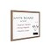 Miou Magnetic Whiteboard for Wall 24 X 18 Dry Erase White Board with Natural Wood Frame for Home Office School