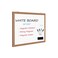 Miou Magnetic Whiteboard for Wall 24 X 18 Dry Erase White Board with Natural Wood Frame for Home Office School