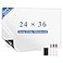 LYZZXI Magnetic Fridge White Board Paper 24 x 36 Large Dry Erase Board Sheet for Organizer and Planner Kitchen Refrigerator Whiteboard for Family todo List Includes Markers and Eraser