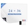 LYZZXI Magnetic Fridge White Board Paper 24 x 36 Large Dry Erase Board Sheet for Organizer and Planner Kitchen Refrigerator Whiteboard for Family todo List Includes Markers and Eraser